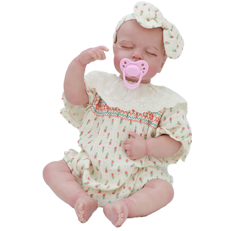 22inch 55cm Already Painted Reborn Doll Parts Cute Sleeping Baby 3D Painting Made in China