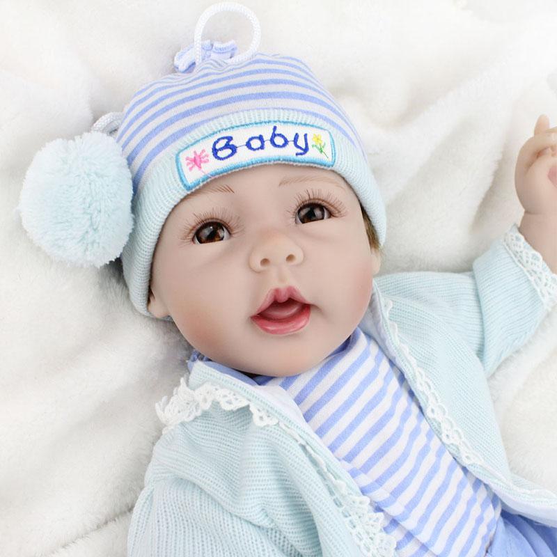 Simulated human baby silicone doll model doll cotton body