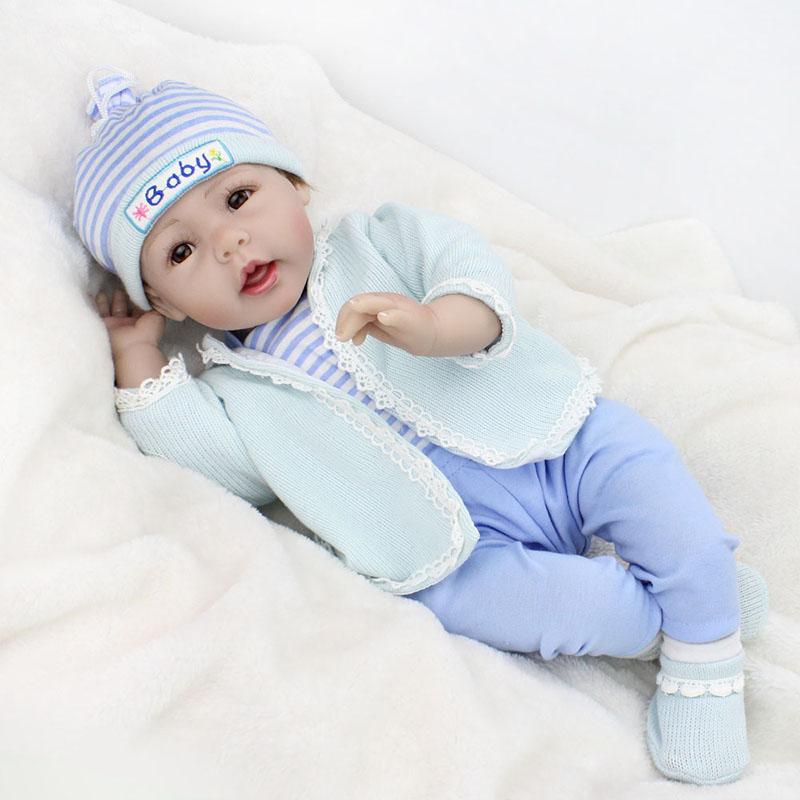 Simulated human baby silicone doll model doll cotton body