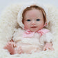 18 inch 45cm Cute Soft Silicone Reborn Dolls Character Waterprooth Newborn Baby Doll Smiling Reborn Doll