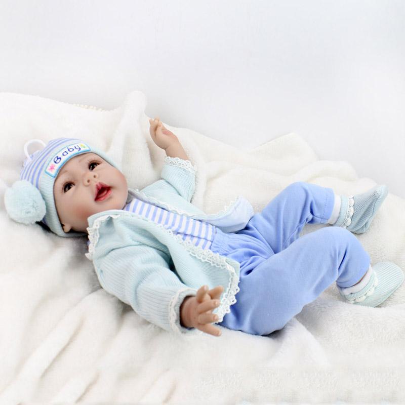 Simulated human baby silicone doll model doll cotton body