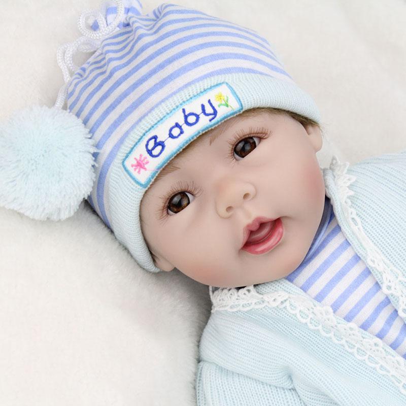 Simulated human baby silicone doll model doll cotton body