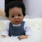 16 inch 40 cm black american real full silicone reborn baby dolls clothing for baby reborn dolls