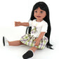 18 inch 45 cm girl Long Hair American African Style Black Girl Dolls for Kids Girl Present Wholesale