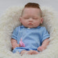 18inch 45cm boy Reborn Baby Boy Doll Lovely Asleep Lifelike Soft Touch Cuddly Body doll With Genesis Paint Visible Veins