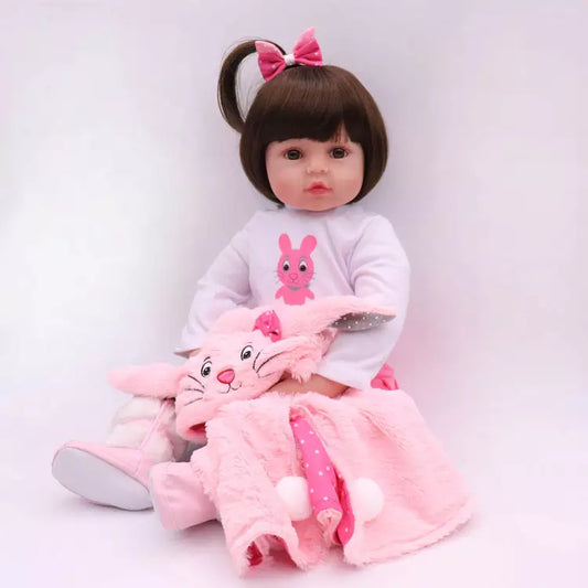 18 inch 45 cm Bebe Reborn Lifelike Doll Baby Newborn Wholesale Toys Cloth Body Lifelike Baby Dolls Children Toy Dolls