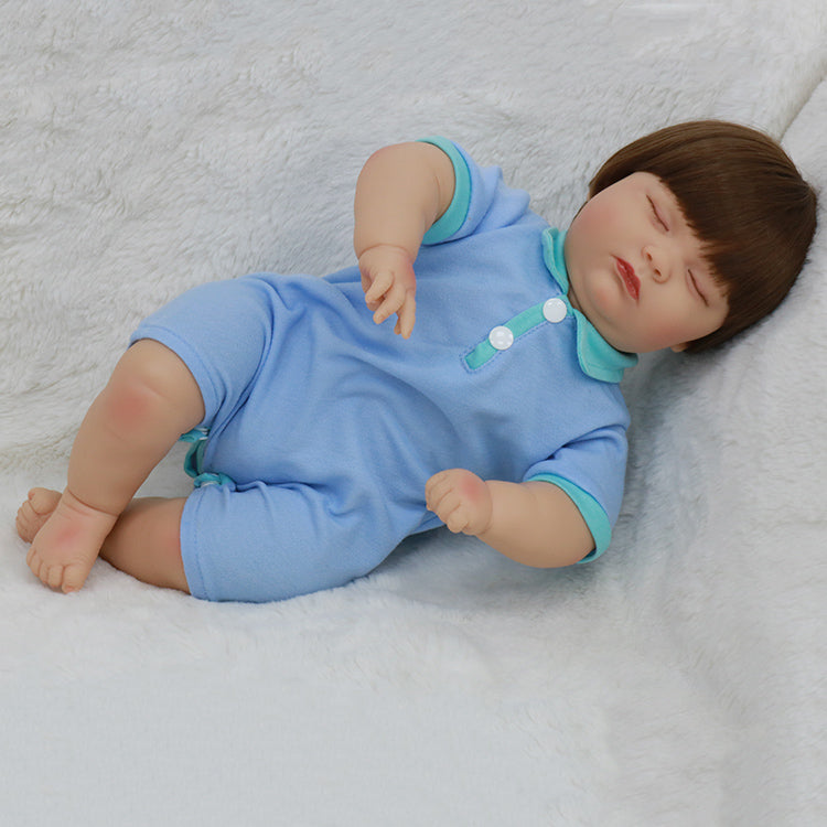 18 inch 45cm cloth body huge reborn toddler doll kid reborn doll child naked reborn baby doll