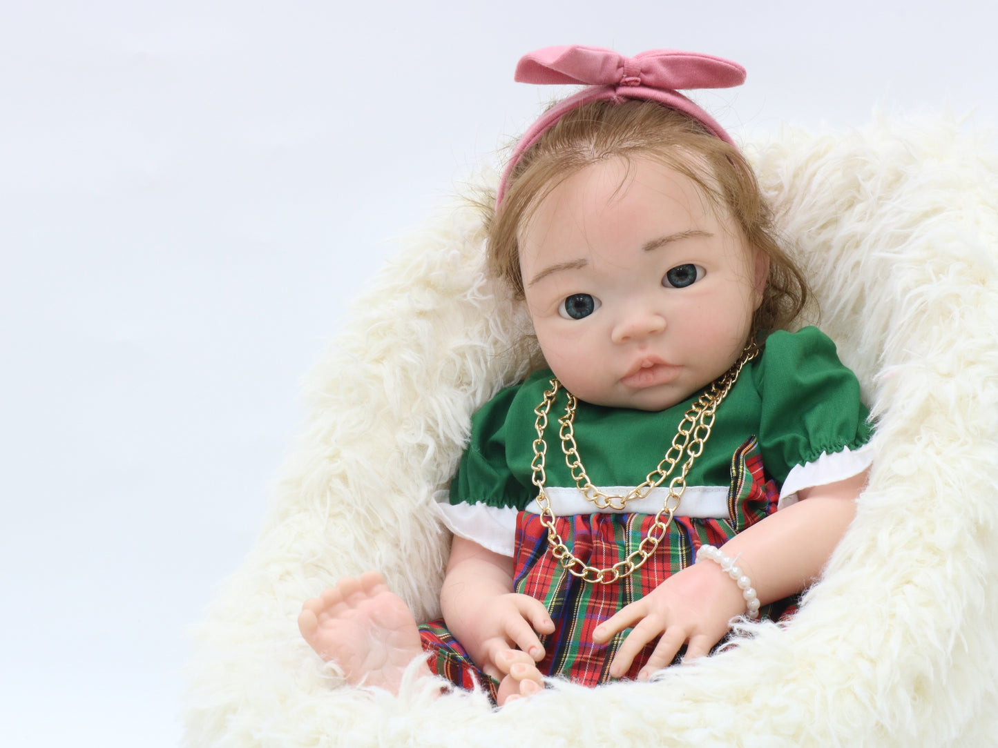 18INCH 45CM Full Solid Silicone Reborn Doll Kits Soft TouchReborn Baby Dolls Lifelike Bebe Newborn