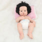 13INCH 33CM Full Silicone Reborn Baby Doll With Black Hair Mu Eca Reborn Silicone Reborn Babies Can Drink