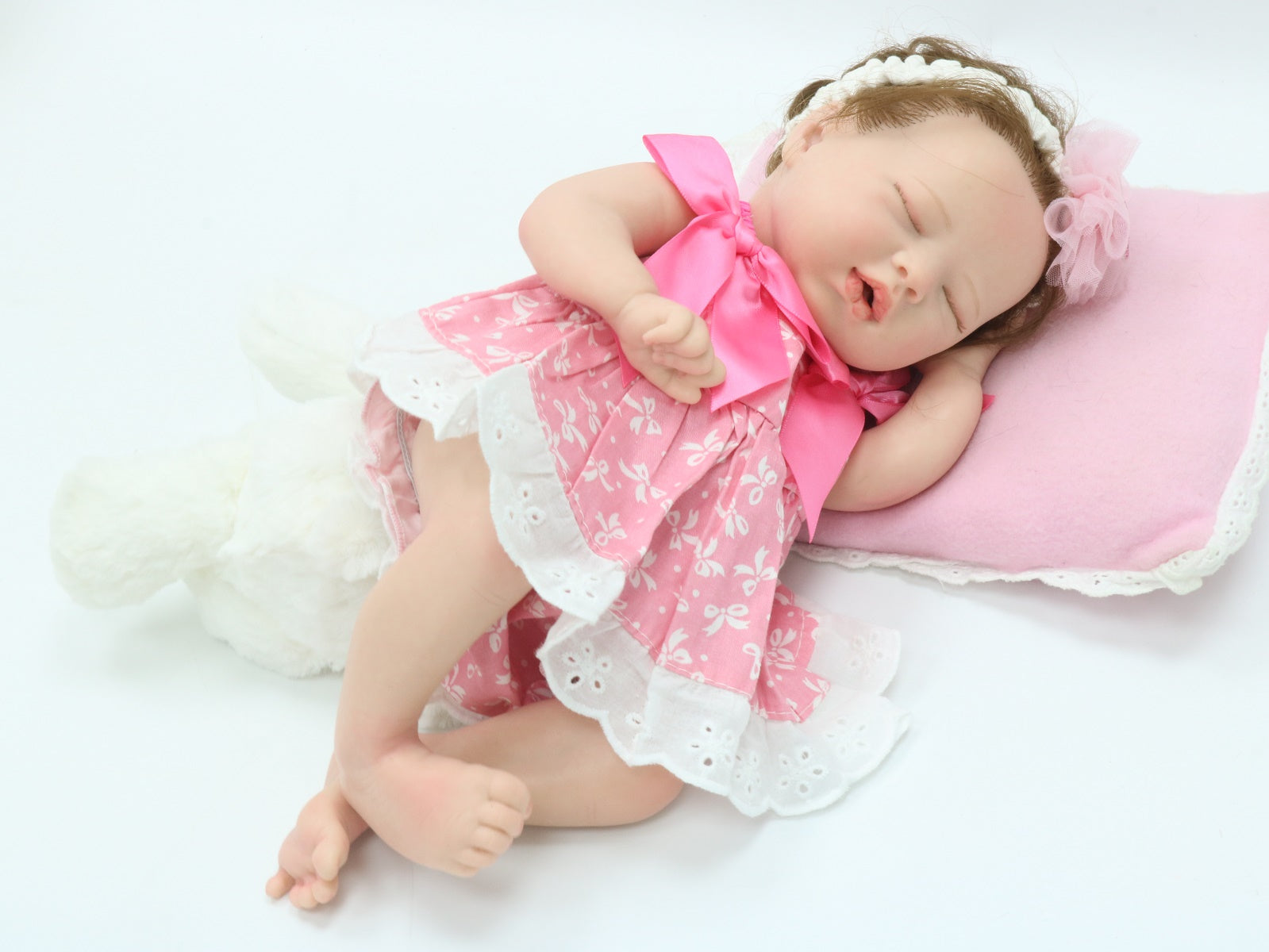 Mini bebe reborn kit Wee Patience 9 Inches Reborn Baby Vinyl Doll Kit  Unpainted Doll Parts DIY Blank Reborn Doll Kit9in Gao Jinjia LED