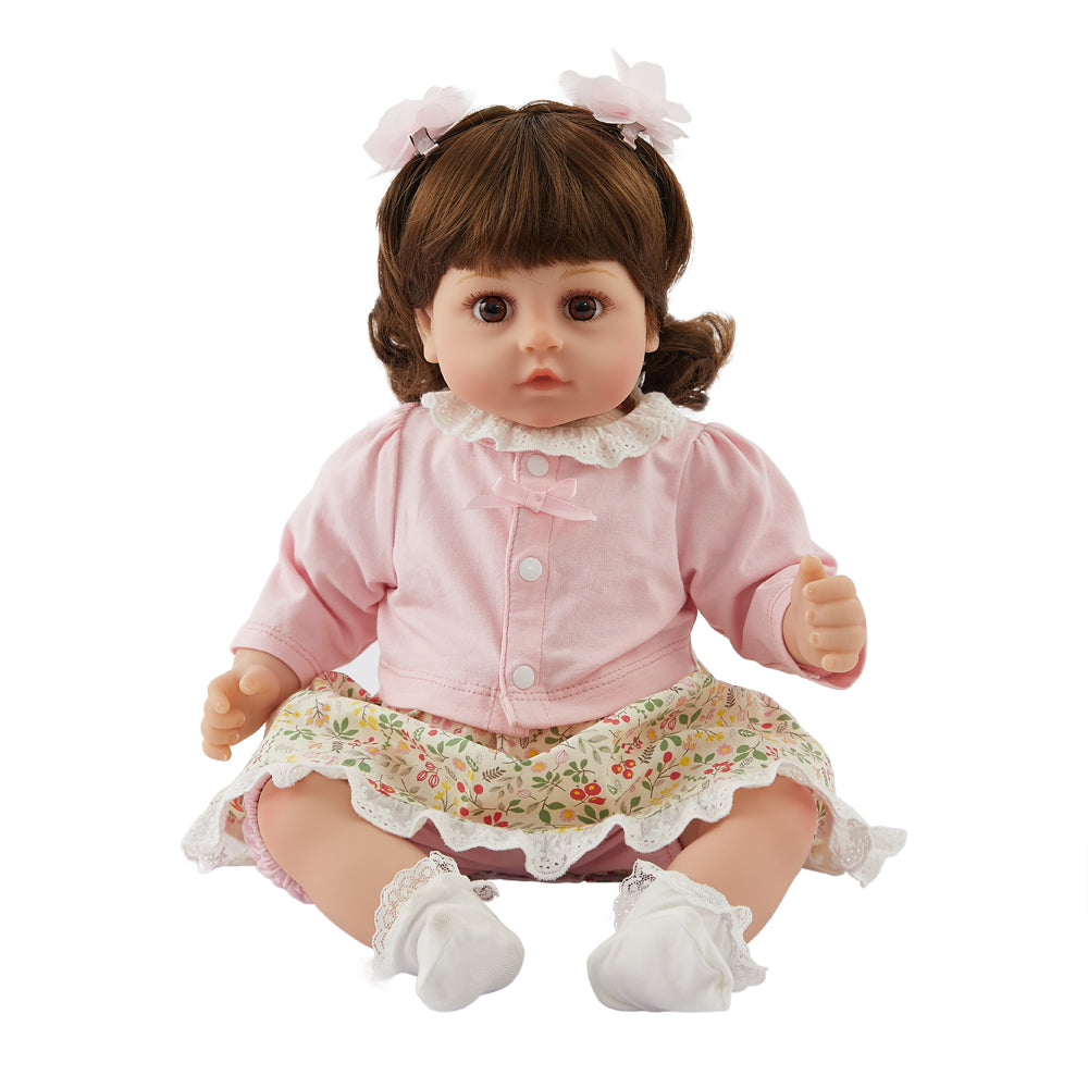 18 inch 45 cm cloth body Realistic silicone Reborn Child soft vinyl Reborn Baby Dolls Bebe Reborn 48cm