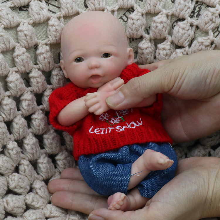 9 inch 23cm solid silicone reborn baby doll  XC002-4