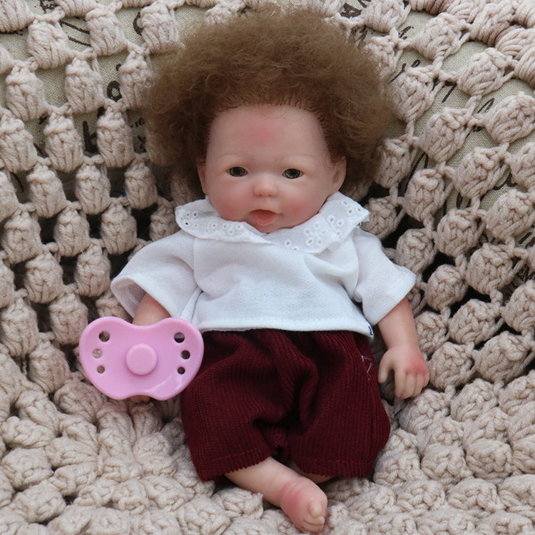 9 inch 23cm solid silicone reborn baby doll XC002-5-2