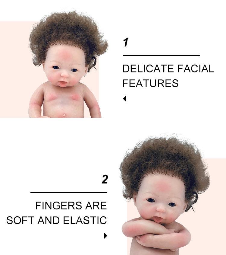 9 inch 23cm solid silicone reborn baby doll  XC002-6