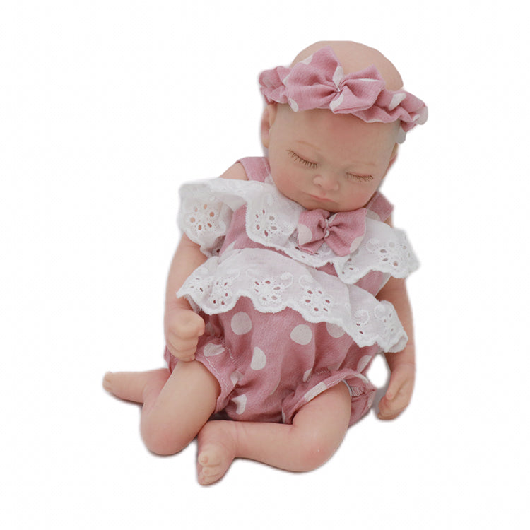 11inch 28CM Silicone Mini Reborn Doll Baby Doll Newborn Baby