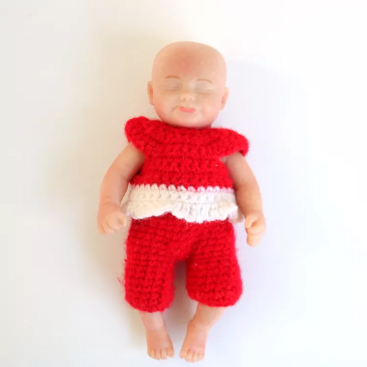 6inch 15cm 100% full solid silicone reborn baby doll XC068