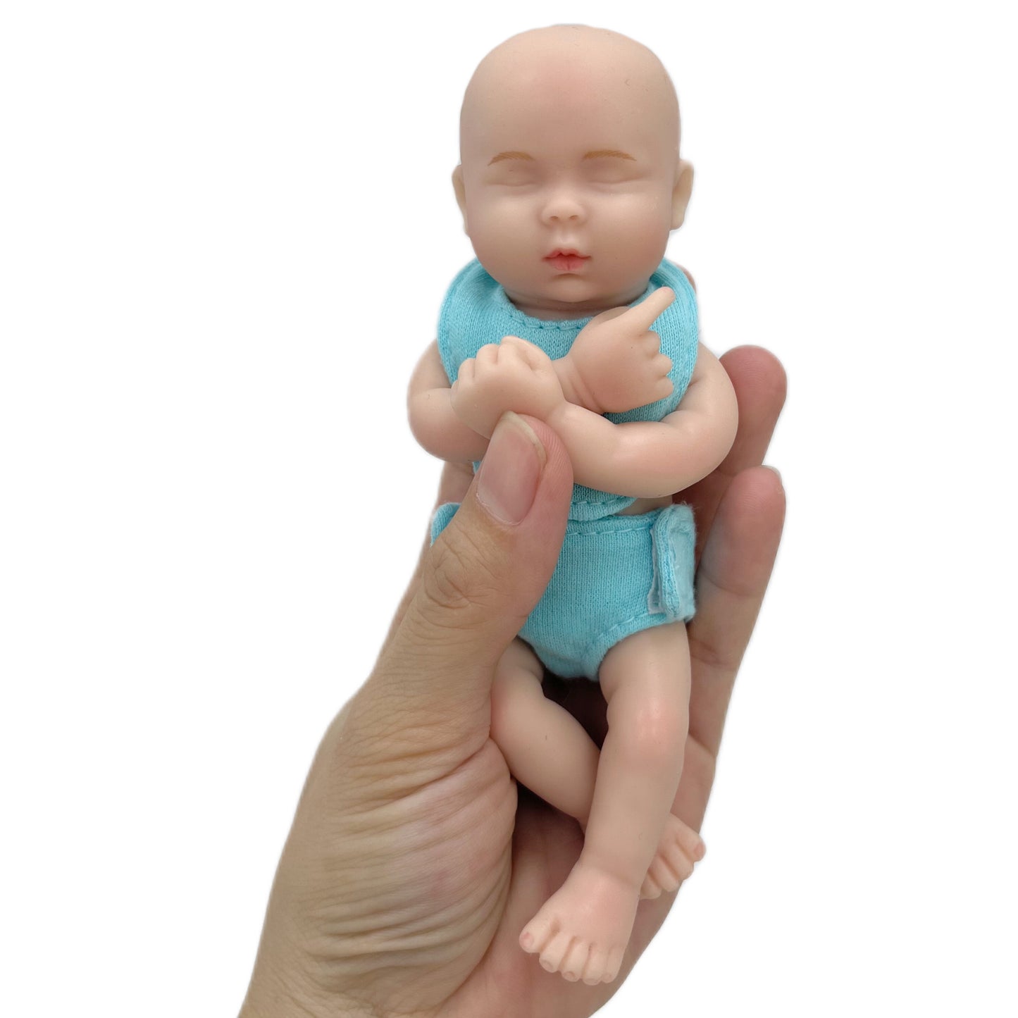 6inch 15cm 100% full solid silicone reborn baby doll  XC071-2