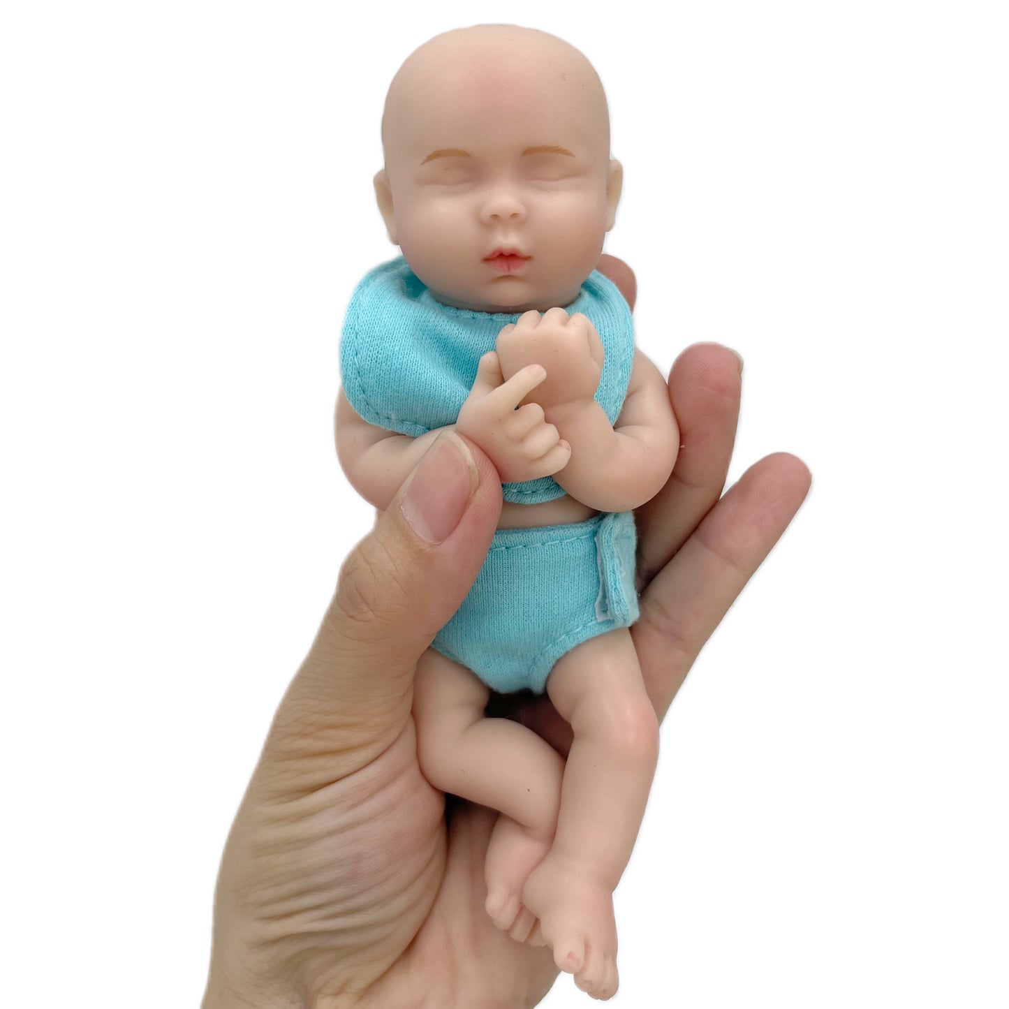 6inch 15cm 100% full solid silicone reborn baby doll  XC071-2