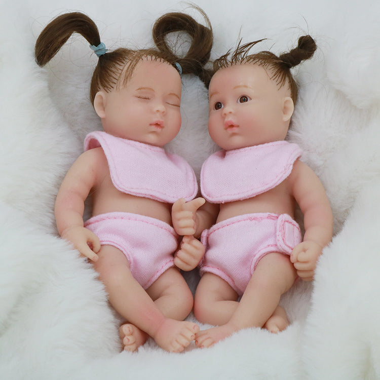 6inch 15cm 100% full solid silicone reborn baby doll  XC071-78