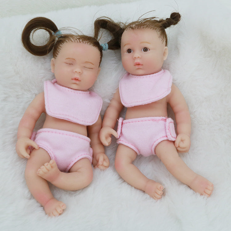 6inch 15cm 100% full solid silicone reborn baby doll  XC071-78