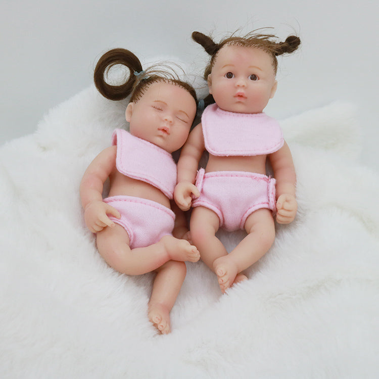 6inch 15cm 100% full solid silicone reborn baby doll  XC071-78