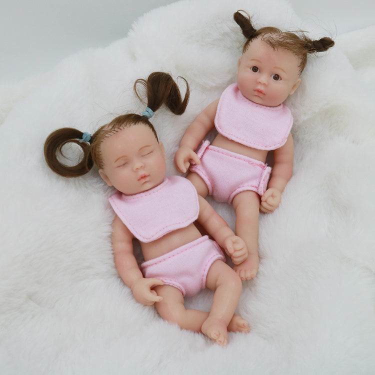 6inch 15cm 100% full solid silicone reborn baby doll  XC071-78