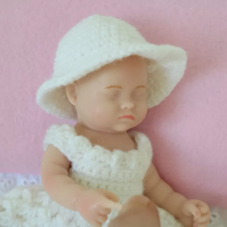 6inch 15cm 100% full solid silicone reborn baby doll  XC072-1