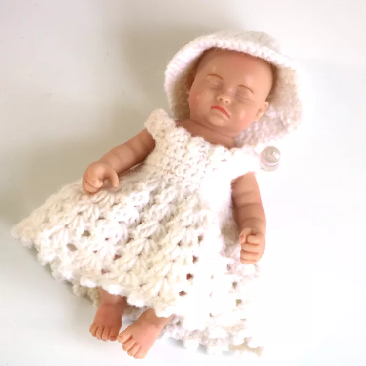 6inch 15cm 100% full solid silicone reborn baby doll  XC072-1