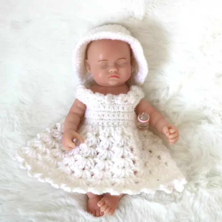 6inch 15cm 100% full solid silicone reborn baby doll  XC072-1