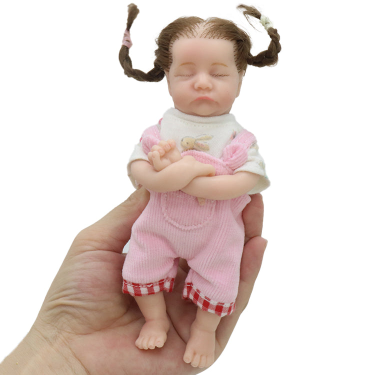 6inch 15cm 100% full solid silicone reborn baby doll  XC073-1-1