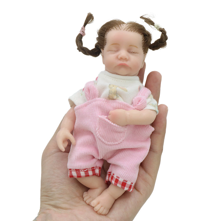 6inch 15cm 100% full solid silicone reborn baby doll  XC073-1-1