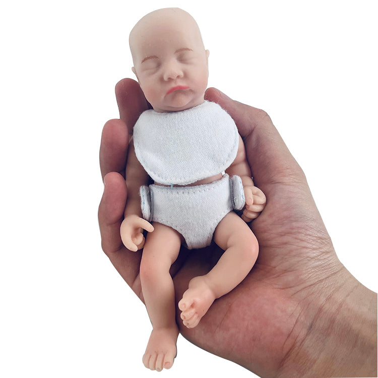 6inch 15cm 100% full solid silicone reborn baby doll  XC073-2