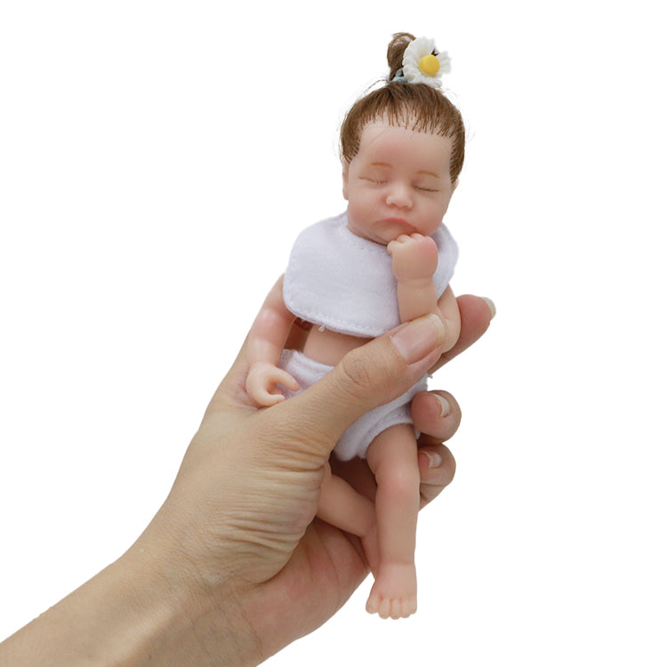 6inch 15cm 100% full solid silicone reborn baby doll  XC073