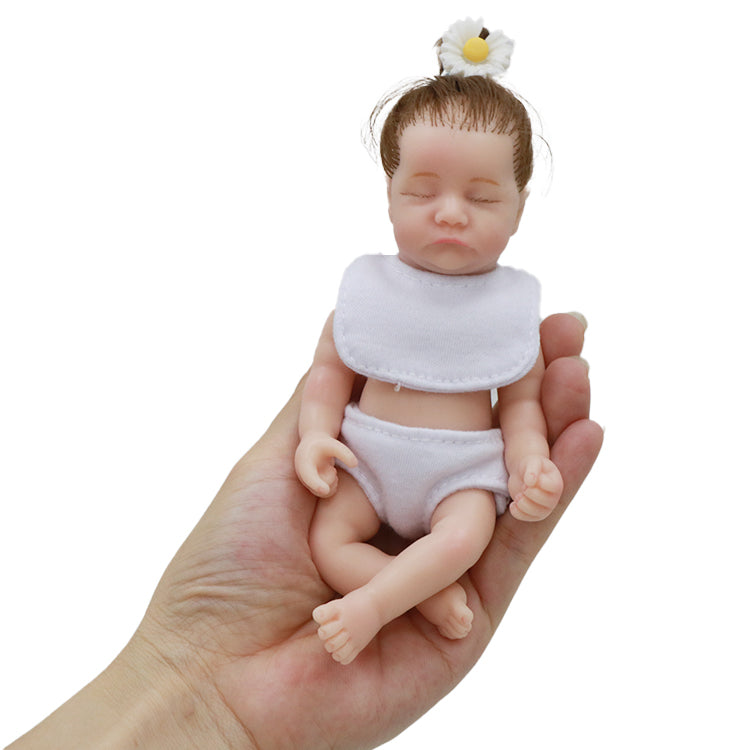 6inch 15cm 100% full solid silicone reborn baby doll  XC073