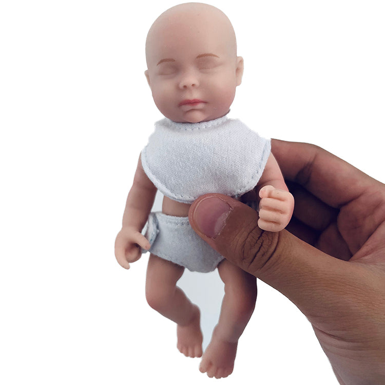 6inch 15cm 100% full solid silicone reborn baby doll  XC074