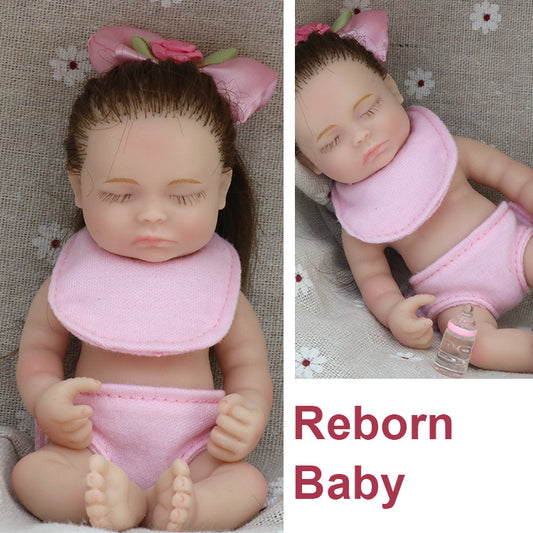 6inch 15cm 100% full solid silicone reborn baby doll  XC075