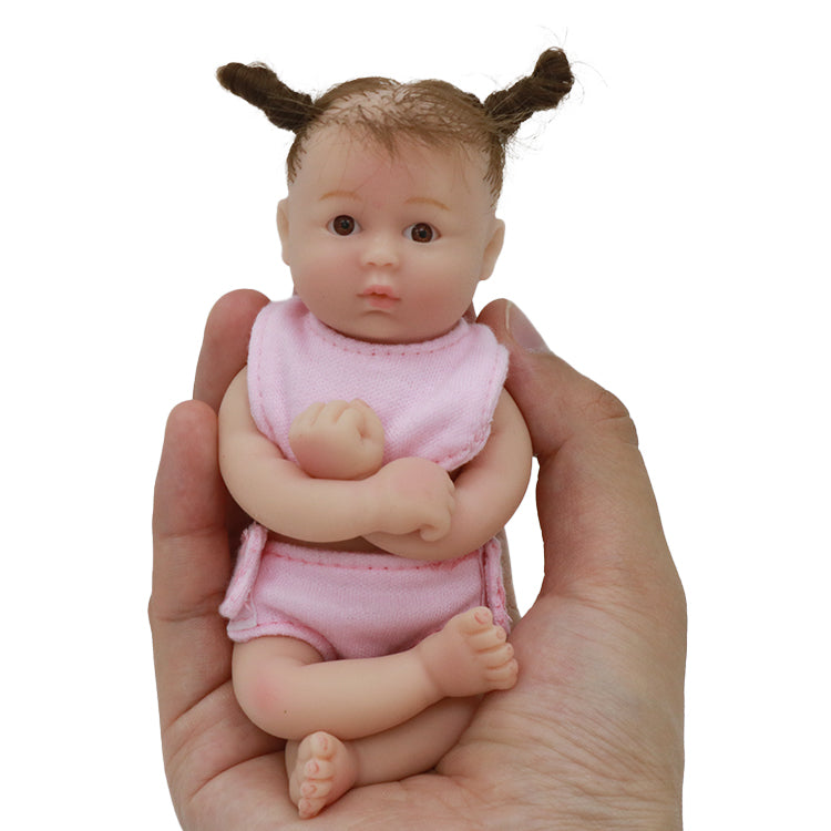 6inch 15cm 100% full solid silicone reborn baby doll  XC078-2