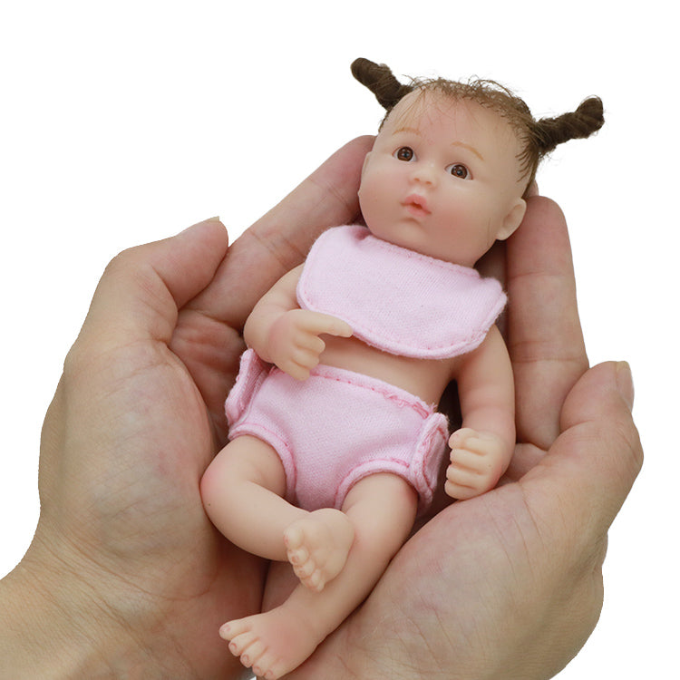 6inch 15cm 100% full solid silicone reborn baby doll  XC078-2