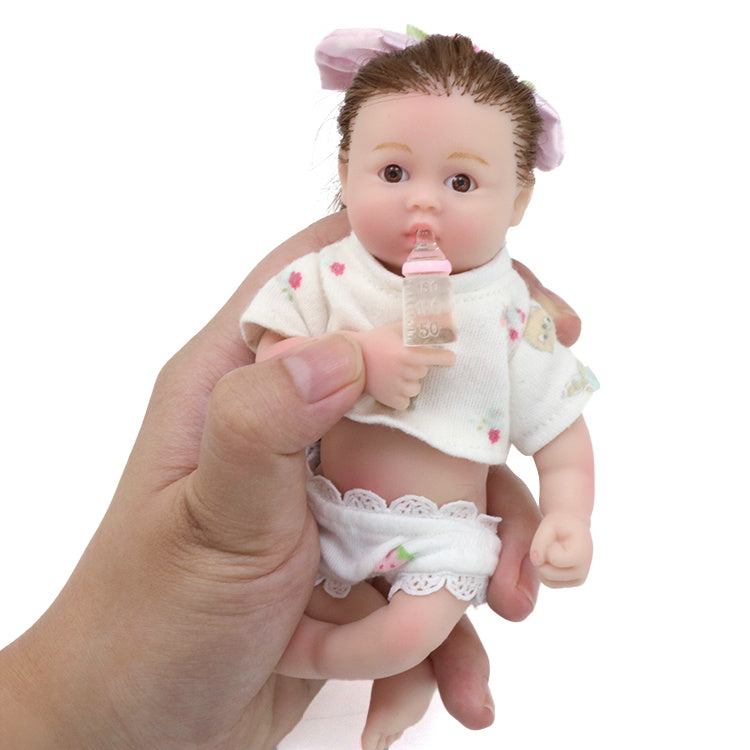 6inch 15cm 100% full solid silicone reborn baby doll  XC078-8