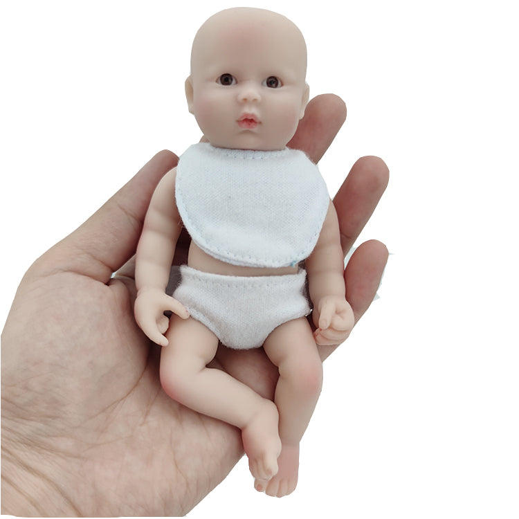 6inch 15cm 100% full solid silicone reborn baby doll  XC078