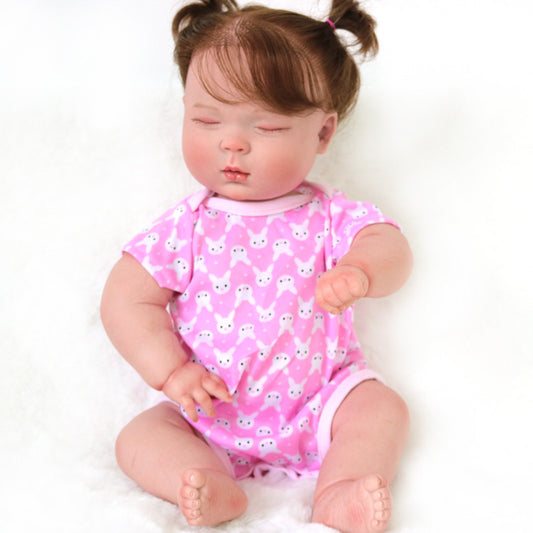 18 inch 45cm girl Original Handmade Reborn Toddler Doll Lifelike Detail Painting Rooted Hair Collectible Art Doll