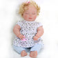 18 inch  45 cm girl reborn baby doll Weighted Soft Vinyl Lifelike Newborn Toddlers with Blonde Curly Hair