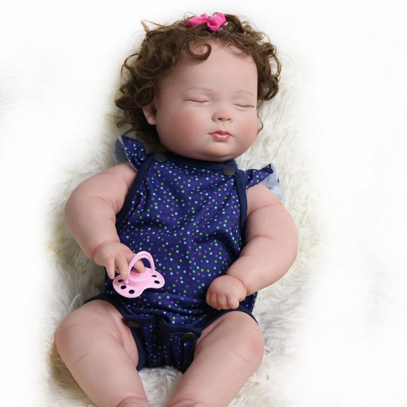 18inch 45cm Wholesale ODM Good Quality Reborn Baby Doll Girls Boneca Reborn Silicone