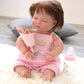 18 inch 45 cm Bebe Doll Top Quality Real Baby Reborn Hand-Detailed Painting 3D Skin Tone Hand rooted Blonde Hair Girl Doll